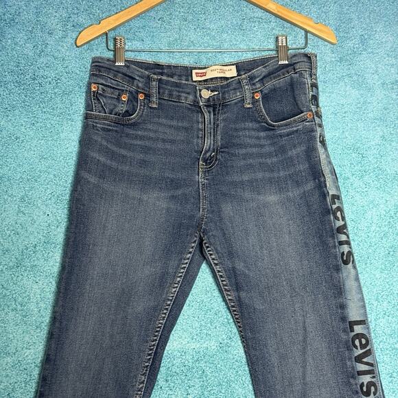 Levi's 502 Regular Taper Big Boy's Blue Jeans 20 Regular 30W 30L - Picture 3 of 16